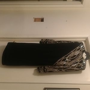 Vintage Bob Mackie Black Crepe Beaded dress